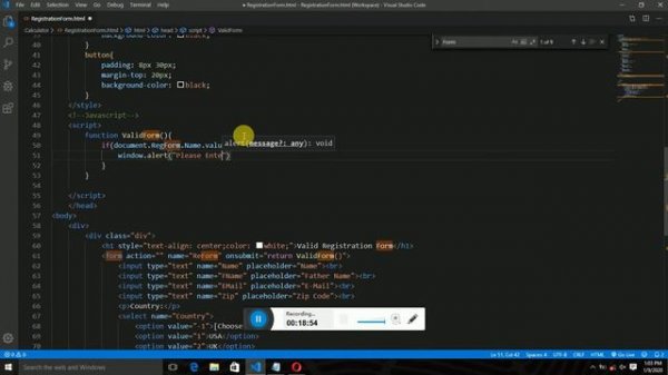 How We Can Make a Valid Registration Form using HTML, CSS and Javascript