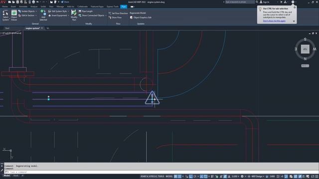 Autodesk, AutoCAD MEP, How to drawing cooling system, expansion tank смотреть онлайн
