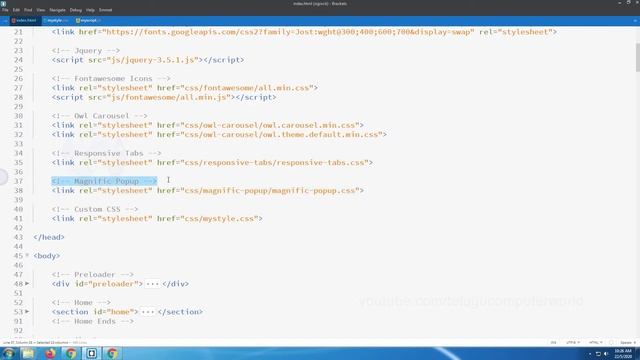 #59 How to Build Website using Html, CSS, JS, jQuery, Bootstrap - Work Section - Magnific Popup смотреть онлайн