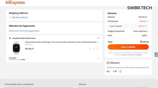 ALIEXPRESS MEGA PROMOÇÃO / SMARTWATCHES que TODOS QUEREM em PROMOÇÃO / SMARTWATCH XIAOMI por R$102 смотреть онлайн