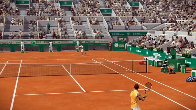 Roger Federer vs Rafael Nadal - Tennis World Tour Gameplay смотреть онлайн