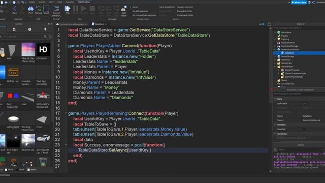 How To SAVE DATA Using TABLES on ROBLOX STUDIO! смотреть онлайн