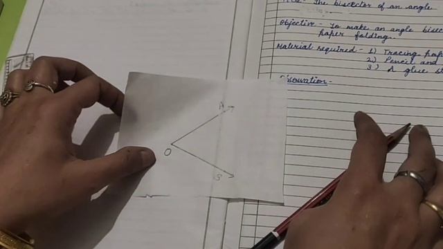 |Class-6|Maths Activity|Angle bisector by paper folding| смотреть онлайн