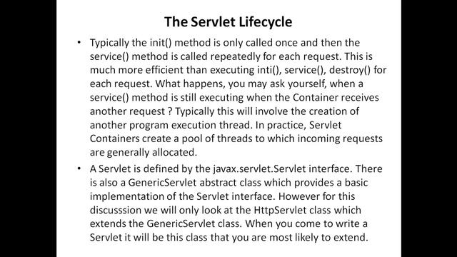 19 servlet life cycle смотреть онлайн