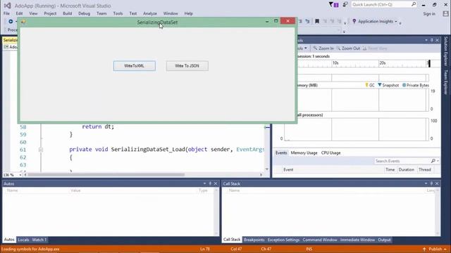 ADO.NET - Serializing DataSet смотреть онлайн
