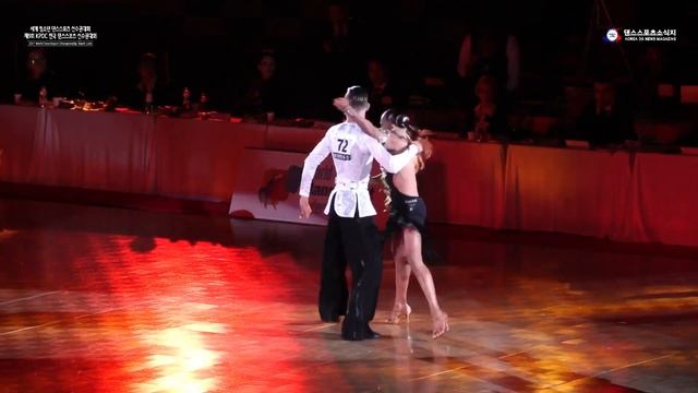 WDSF WORLD DANCESPORT CHAMPIONSHIP YOUTH LATIN Nikita Olinichenko & Elizaveta Pustornakova(Russia)S