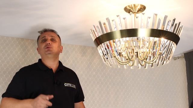 Коллекция восхитительных хрустальных люстр CITILUX Вестерос CL307183 и CL307163 смотреть онлайн