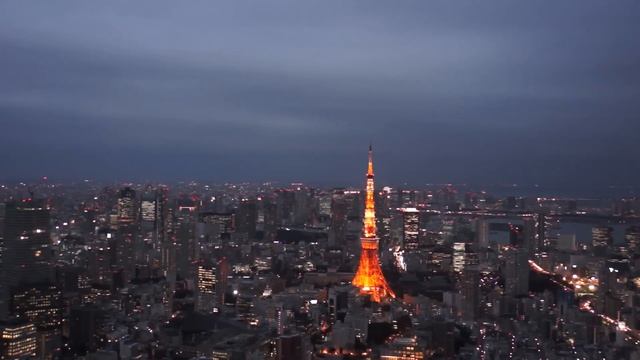 六本木ヒルズ森タワ－から Tokyo city view from Roppongi Hills Mori Tower Sky Deck смотреть онлайн