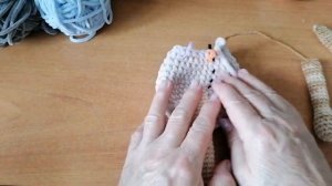 МК. Как связать овечку зефирную. Как ввязать руки, ноги в тело, тонкости при работе с плюш. Дольче.