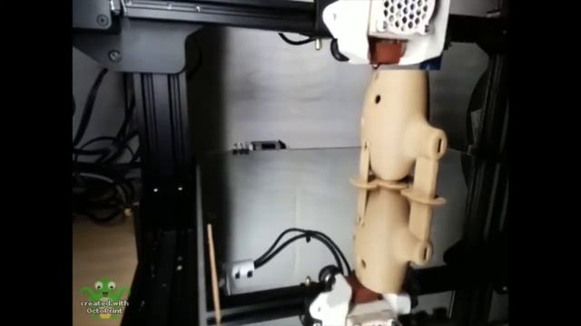 3D printed ocarina timelapse using wood filament смотреть онлайн