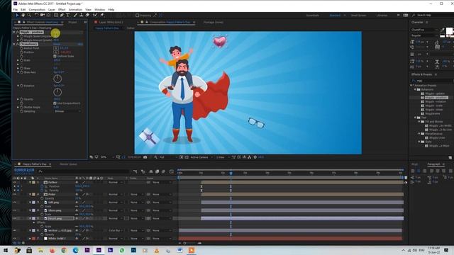 Fathers day motion graphics | Father's day after effects template free смотреть онлайн