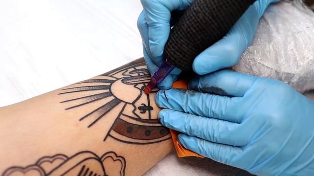 Horseshoe Tattoo Time Lapse | 14RS - 13RM Needle