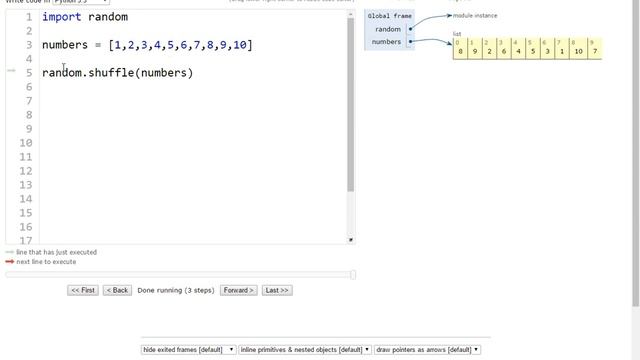 Python -- Shuffle a list смотреть онлайн