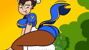 Chun-li Facesitting Farts - Knock Out! (Picture by: BiggyPiggy1)