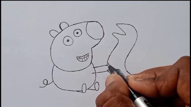 How to draw Peppa pig and Dragon • How to draw Peppa pig step by step for kids смотреть онлайн