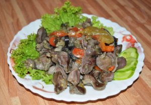 Куриные пупки рецепт.Как приготовить куриные пупки.