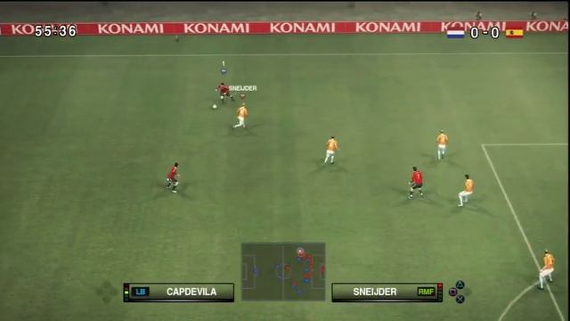 Pro Evolution Soccer 2010 Netherlands vs. Spain July 7th, 2010 смотреть онлайн