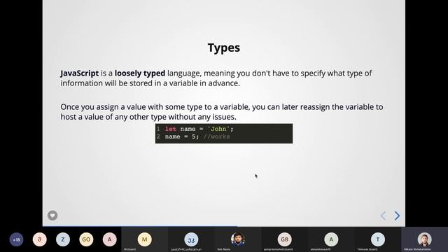 Rolling Scopes School Georgia. JS Basic. Data types. смотреть онлайн