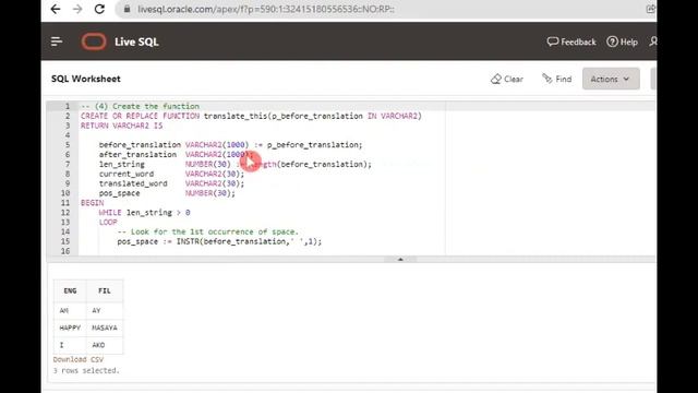 Translate using SQL смотреть онлайн