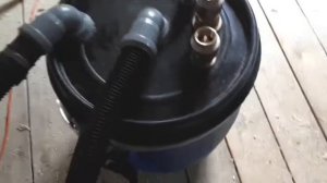 Фильтр циклон, проблема схлопывании бочки и её устранение. Обратный клапан.