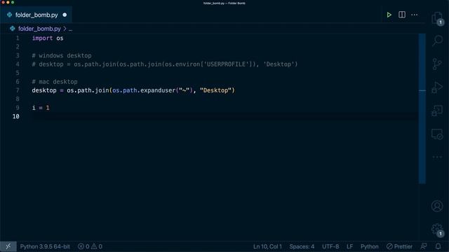 Prank your friends - Code a Python Folder Bomb ?? | Programming Projects смотреть онлайн