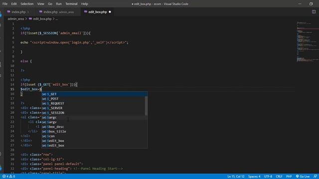 13-?Working On Edit Box Php ? Multivendor eCommerce Website смотреть онлайн