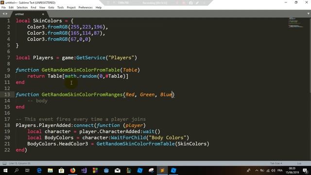 How to change Skin Color to a random color using a script ROBLOX STUDIO смотреть онлайн
