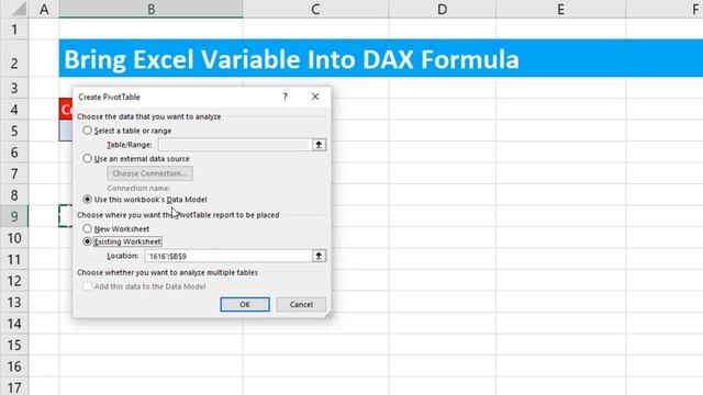 Bring Excel Sheet Variable Into a DAX Measure (Measure Input From Excel Sheet) EMT 1616 смотреть онлайн