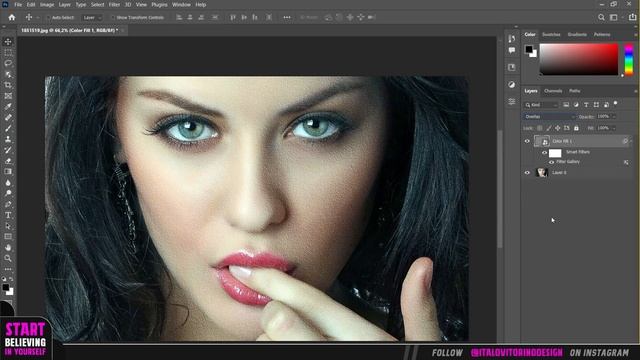 How to Add Pores & Skin Texture - Photoshop Tutorial 2022 смотреть онлайн