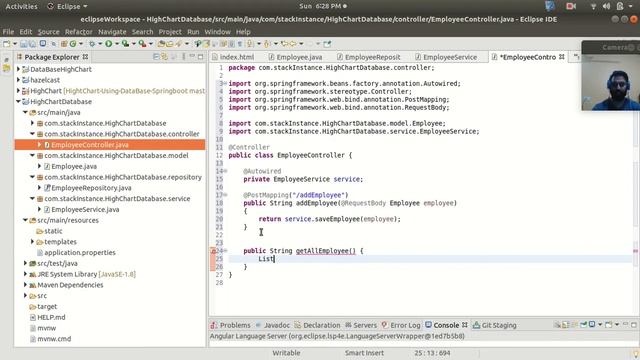Dynamic Chart with HighChart Api + Thymeleaf + JPARepository + MySql DataBase + Spring Boot смотреть онлайн