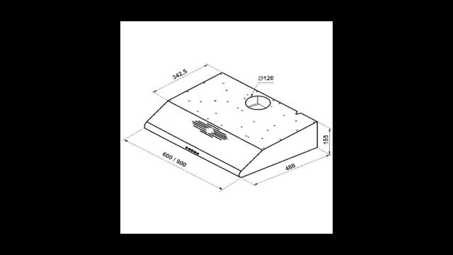 Вытяжка 60 см Korting — Вытяжки кухонные смотреть онлайн