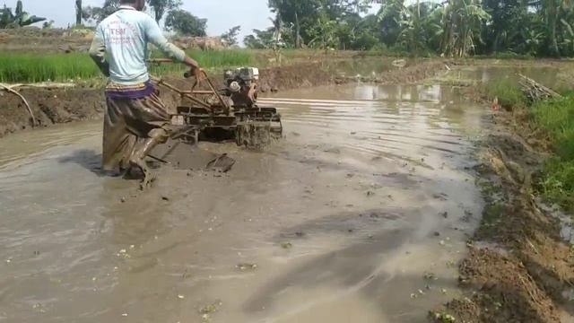 V. Belt nya lepas. Traktor Quick capung metal mesin honda GX 270. смотреть онлайн