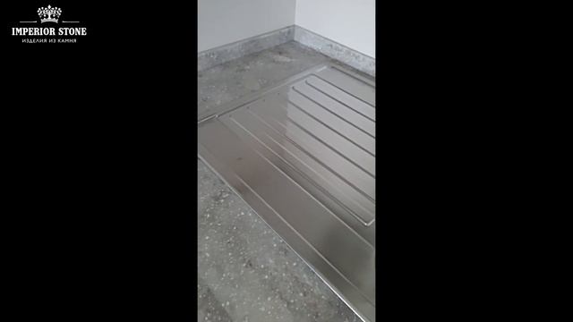 Угловая столешница из искусственного камня LG Hi-Macs M202 Canossa коллекция Marmo смотреть онлайн