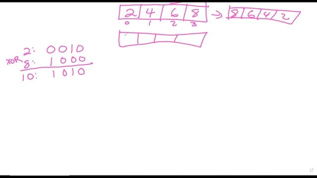In-Place Algorithm Using XOR to Reverse an Array of Integers in Java смотреть онлайн