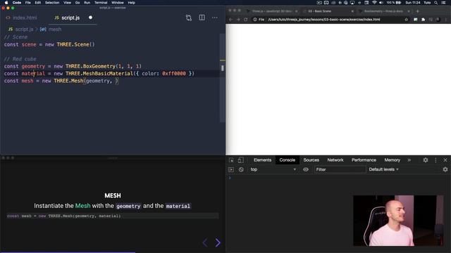 Курс по разработке на Three.js lesson3 / Основная сцена смотреть онлайн