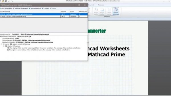 How to Convert Mathcad 15 Worksheets Into Mathcad Prime