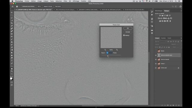 Réaliser une séparation de fréquence 8 bits dans Photoshop смотреть онлайн