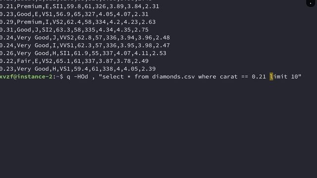 q - query csv смотреть онлайн