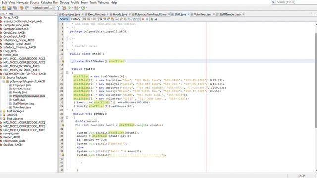 POLYMORPHISM PAYROLL AKCB NetBeans IDE 8 1 2021 01 12 19 40 15 смотреть онлайн
