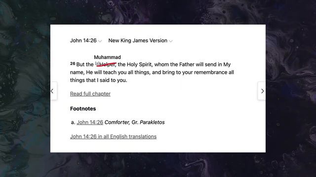 Is Muhammad the "Periklytos" in John 14? смотреть онлайн
