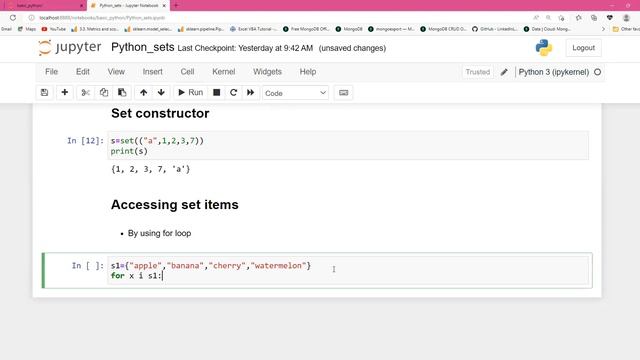 Python basics day 13- Python sets (part-1) смотреть онлайн