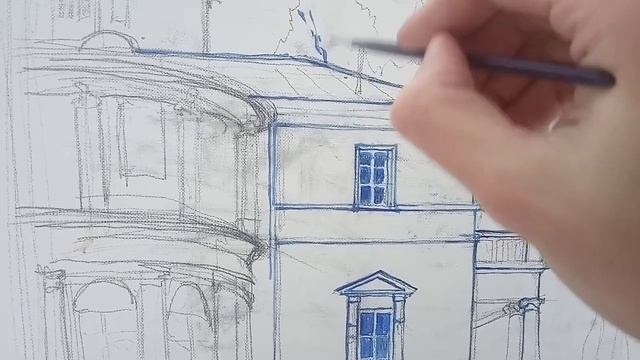 Уроки рисования маслом, живопись, картина на пленэре, Москва, Сходненский ковш. Художник Смотрин А. смотреть онлайн