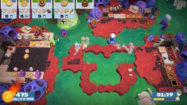 [Overcooked! 2] Story 6-2 - Duo - Score: 1090 with Adeluto