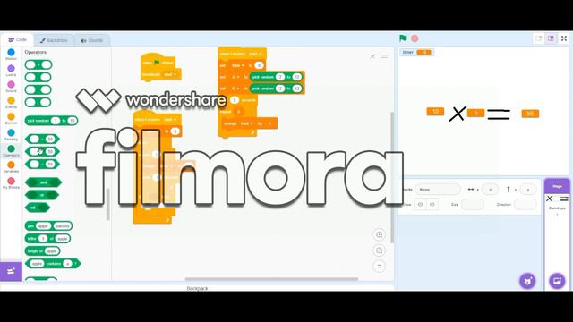 How to make a working times tables game in scratch смотреть онлайн