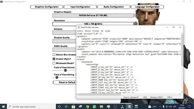 Binary domain Graphics device is invaild please run the configuration tool ERROR (SOLUCION).NO STEA смотреть онлайн
