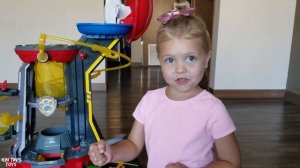 Kin Tin and The Paw Patrol Mighty Pups To The Rescue! Lookout Tower Pretend Play