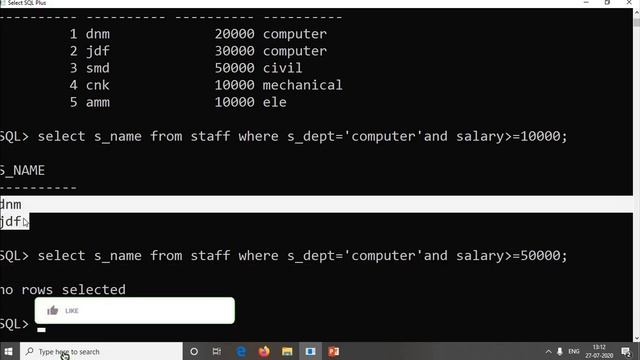 3.4.3 Logical operators in SQL Gujarati I Data base management system смотреть онлайн