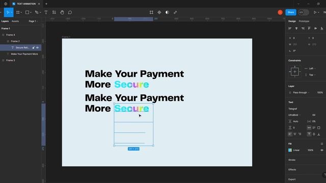 TEXT ANIMATION IN FIGMA смотреть онлайн