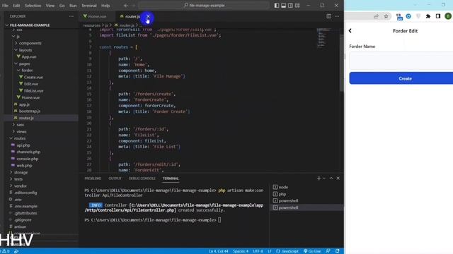 Laravel & Vuejs - How to build a file manager app step by step for beginners - Part 3 смотреть онлайн