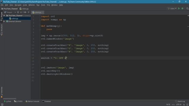 Creating Trackbars смотреть онлайн
